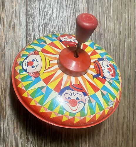 Vintage tin litho spinning - vintage,